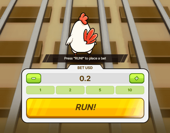 playing the official version of Chicken Subway
